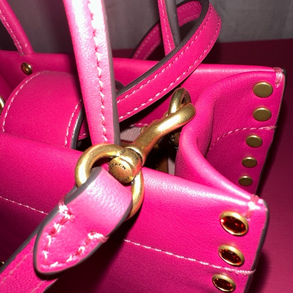 COACH Mini Cashin Tote With Crystal Rivets - Picture 8 of 12